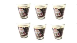 Stamper 6er Set, Schnapsglas, Pinnchen, Stamper, Shotglas, Glas, 95 Ml