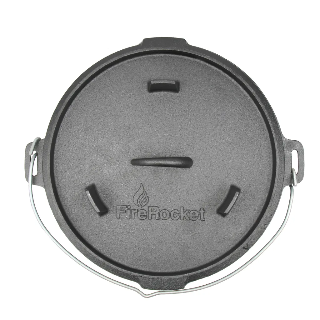 FireRocket Dutch Oven 6qt 5,5L Ohne Füße Premium Gusseisen Schmortopf Gusstopf Feuertopf Bräter Eingebrannt Niederländischer Kochtopf Verschiedene Größen 13 FireRocket Dutch Oven 6qt 5,5L Ohne Füße Premium Gusseisen Schmortopf Gusstopf Feuertopf Bräter Eingebrannt Niederländischer Kochtopf Verschiedene Größen – Bild 11