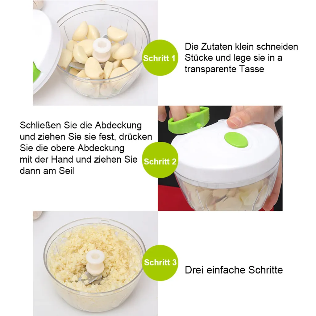 Zerkleinerer Universalzerkleinerer Zwiebelschneider Multizerkleinerer Gemüsehobel Seilzug 11 Zerkleinerer Universalzerkleinerer Zwiebelschneider Multizerkleinerer Gemüsehobel Seilzug – Bild 9