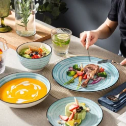 Vancasso Kombiservice »BONBON« Gesschirrset Aus Steinzeug, 24 Teiliges Tafelservice Set, Vintage Aussehen -Kaufland Verkäufe a370ca63bb58cdef289cd9902b87a483