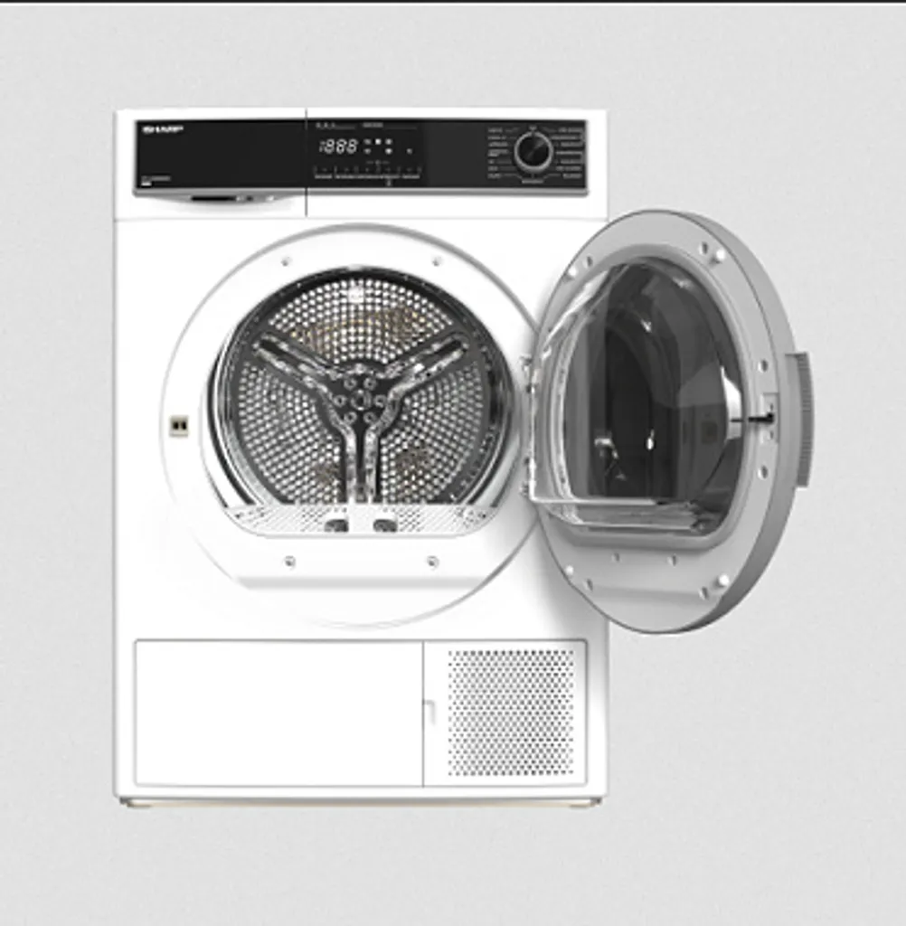 Sharp KD-HHH8S8GW3-DE Wäschetrockner Trockner Wärmepumpentrockner 8kg 11 Sharp KD-HHH8S8GW3-DE Wäschetrockner Trockner Wärmepumpentrockner 8kg – Bild 9