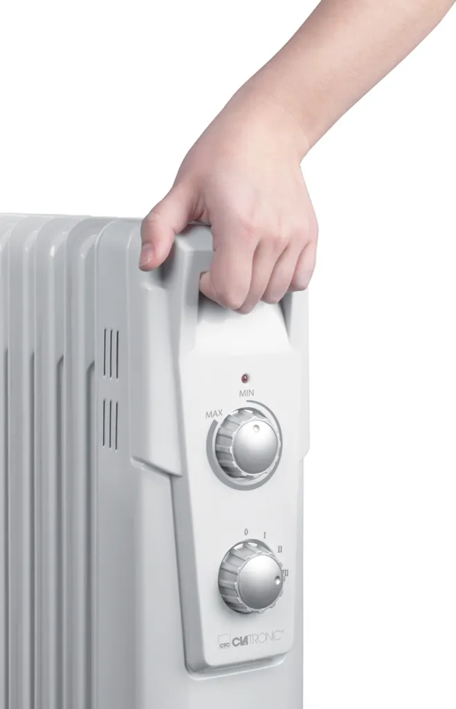 CLATRONIC Öl-Radiator RA 3736 9 Rippen Weiß 4 CLATRONIC Öl-Radiator RA 3736 9 Rippen Weiß – Bild 2