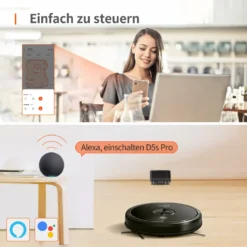 Ultenic D5s Pro 3-In-1 Staubsauger Roboter WLAN Saugroboter 3000 PA Staubsauger Roboter Für Tierhaare Saugroboter Appsteuerung Alexa Google Home -Kaufland Verkäufe a44a1fd755fe033551efc8da0a59e729