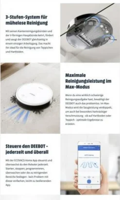 Ecovacs Deebot 605 Robotersauger Weiß 32 Ecovacs Deebot 605 Robotersauger Weiß -Kaufland Verkäufe a461f7013fa8537c34464913c6bb2333