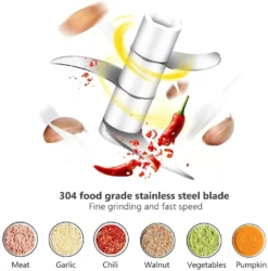 Elektrischer Knoblauchhacker Mini, Knoblauchstampfer, Küchenmaschine Klein Mit Knoblauchschäler Und Löffel (250 Ml/grün),Weiß,250ml -Kaufland Verkäufe a4d0384ac3efcf749e0782f488d0ea70