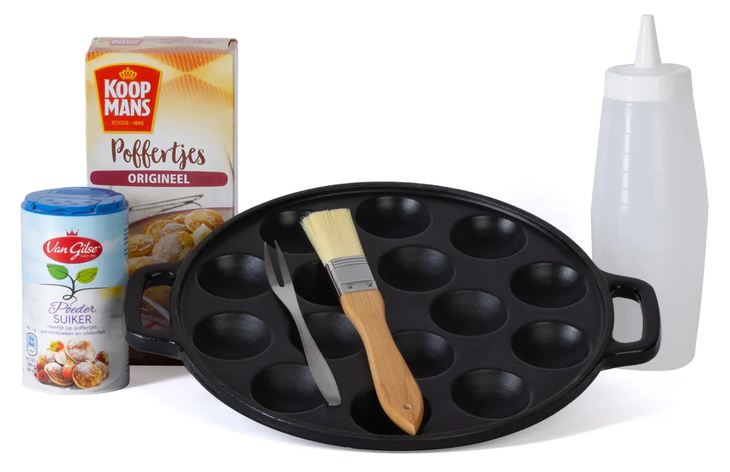 Poffertjes Pfanne Induktion Geschenkset Komplett 3 Poffertjes Pfanne Induktion Geschenkset Komplett