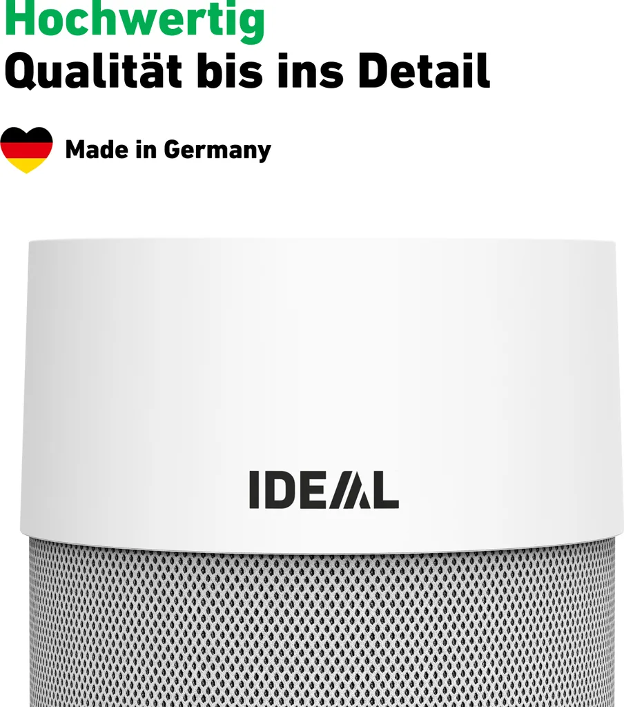 IDEAL - Luftreiniger AP40 PRO Bis 50m² | Germany | HEPA Filter Und Aktivkohlefilter, CADR 434 M³/h, 99,99% Filterleistung (Feinstaub, Allergene, Pollen, Bakterien, Zigarettenrauch, ...) 5 IDEAL - Luftreiniger AP40 PRO Bis 50m² | Germany | HEPA Filter Und Aktivkohlefilter, CADR 434 M³/h, 99,99% Filterleistung (Feinstaub, Allergene, Pollen, Bakterien, Zigarettenrauch, ...) – Bild 3