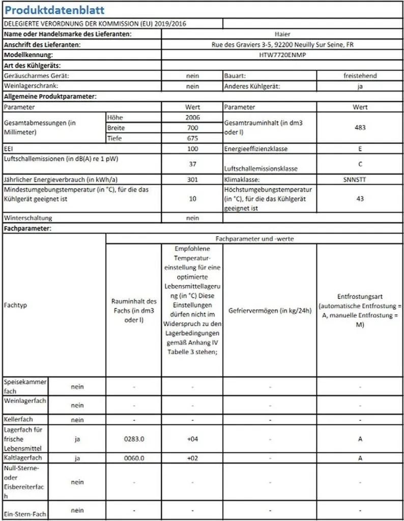 Haier HTW7720ENMP 3 Door Kühl Gefrier Kombination Mit Edelstahlfront WIFI CONNECTED 13 Haier HTW7720ENMP 3 Door Kühl Gefrier Kombination Mit Edelstahlfront WIFI CONNECTED – Bild 11