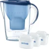 Brita Fill & Enjoy Starterpaket Marella Cool, Gesamtvolumen 2,4 L (gefiltertes Wasser 1,4 L), Incl. 3 Kartuschen MAXTRA+ , Farbe Blau -Kaufland Verkäufe a6da9533de7b050fd4b87770fc07402f