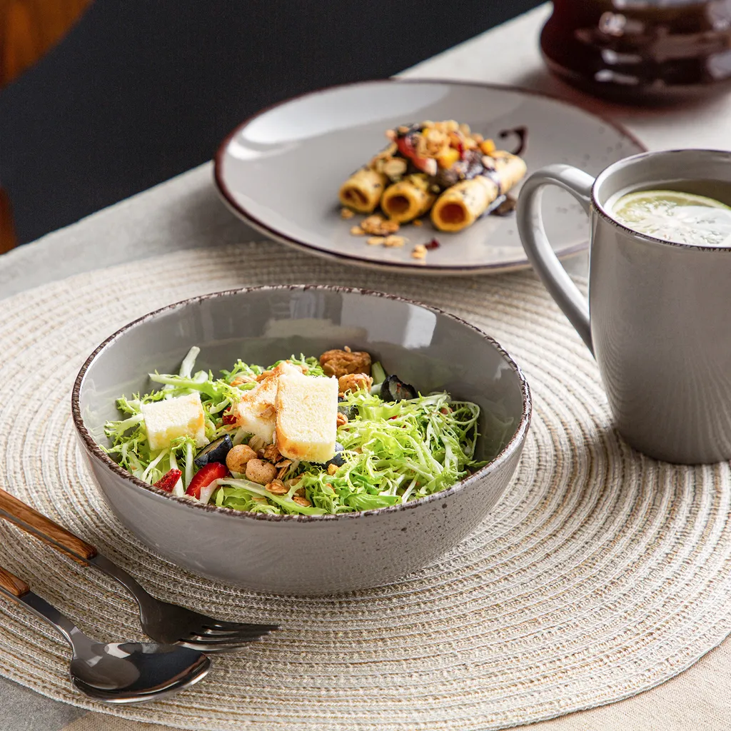 Vancasso Navia Jardin 16 Teilig Tafeiservice Set, Geschirrset Aus Steingut, Vintage Aussehen, Natur Design 6 Vancasso Navia Jardin 16 Teilig Tafeiservice Set, Geschirrset Aus Steingut, Vintage Aussehen, Natur Design – Bild 4