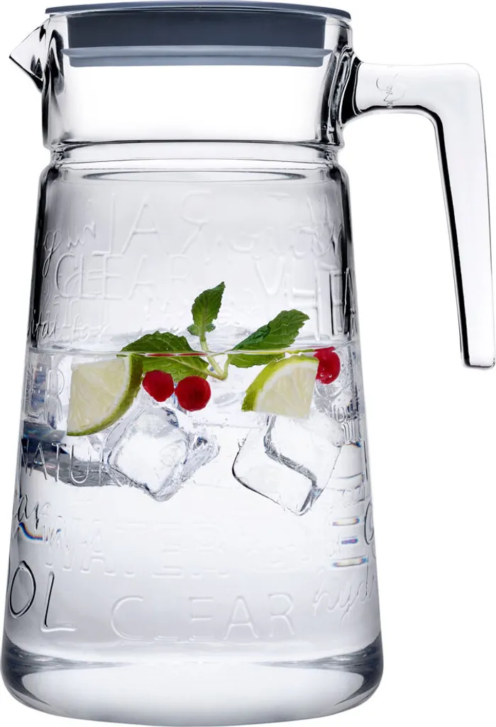 Pasabahce Glaskaraffe Krug Mit Deckel Saftkrug Wasserkrug 2L Kanne Wasser Saft City Pop 3 Pasabahce Glaskaraffe Krug Mit Deckel Saftkrug Wasserkrug 2L Kanne Wasser Saft City Pop