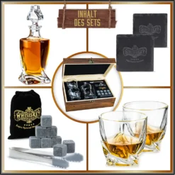 Whisiskey - Whisky Karaffe – Twisted Dekanter Set - Whiskey Karaffe Set - 1000ML - Geschenke Für Männer - Inkl. 8 Whisky Steine, Zange & 2 Whisky Gläser 14 Whisiskey - Whisky Karaffe – Twisted Dekanter Set - Whiskey Karaffe Set - 1000ML - Geschenke Für Männer - Inkl. 8 Whisky Steine, Zange & 2 Whisky Gläser -Kaufland Verkäufe a7a0d9fe2603d71030ab148f8e5eb6d0