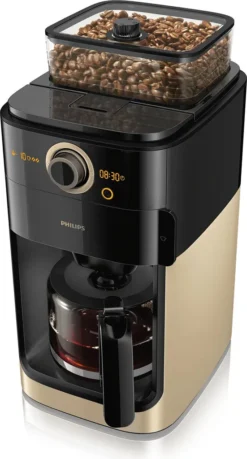 Philips HD7768/90 Grind & Brew Filter Kaffeemaschine, Mahlwerk, Timer, Champagner/schwarz -Kaufland Verkäufe a7c8010256656da04e41b471b66bdb65