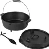 Mucola 5,7 Liter Dutch Oven Feuerkessel Gusseisen Kessel Bräter Camping Grillpfanne BBQ Gusstopf Deckelheber Topf Pfanne Gulaschtopf Potjie -Kaufland Verkäufe a8038c39bfbdfc5915c1b1af90ce2650