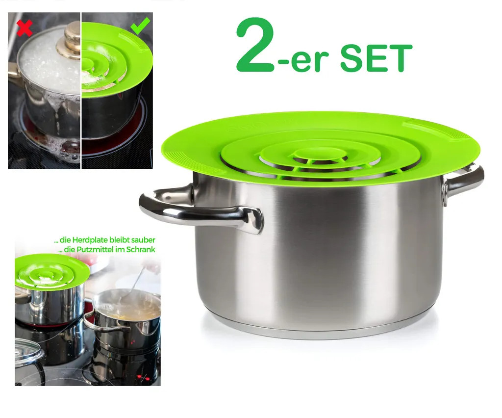 2x Oramics Überkochschutz Aus Silikon Für Töpfe Zwischen Ø 15-25 Cm – Topfdeckel Spritzschutz Überlaufschutz Verhindert überkochen Und Spritzen Von Flüssigkeiten Und Schütz Ihren Herd 3 2x Oramics Überkochschutz Aus Silikon Für Töpfe Zwischen Ø 15-25 Cm – Topfdeckel Spritzschutz Überlaufschutz Verhindert überkochen Und Spritzen Von Flüssigkeiten Und Schütz Ihren Herd