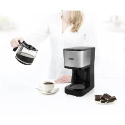 Princess Filterkaffeemaschine Compact 8 600 W 0,75 L Schwarz Und Silber