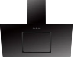 Respekta Dunstabzugshaube Schräghaube Wandhaube Esse Kopffrei 90 Cm Schwarz LED