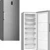 PKM Stand Gefrierschrank / Kühlschrank KSGS415 IX NoFrost 70cm Breit, 380Liter Inox-Design