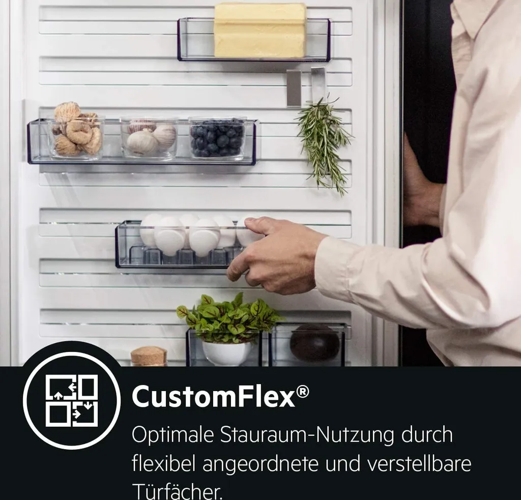 AEG RKB738E5MB Freistehender Kühlschrank / 1860 Mm / / 380 L / CustomFlex - Flexibles Türablagesystem / Null-Grad-Schublade / Farbe: Black Stainless Steel, Seiten Dunklegrau 5 AEG RKB738E5MB Freistehender Kühlschrank / 1860 Mm / / 380 L / CustomFlex - Flexibles Türablagesystem / Null-Grad-Schublade / Farbe: Black Stainless Steel, Seiten Dunklegrau – Bild 3