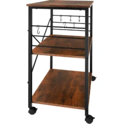 Tectake Servierwagen Rugby 65,5x45,5x88,5cm - Industrial Dunkelbraun -Kaufland Verkäufe aa502f6b4446b13b872f4f27aaaf491f