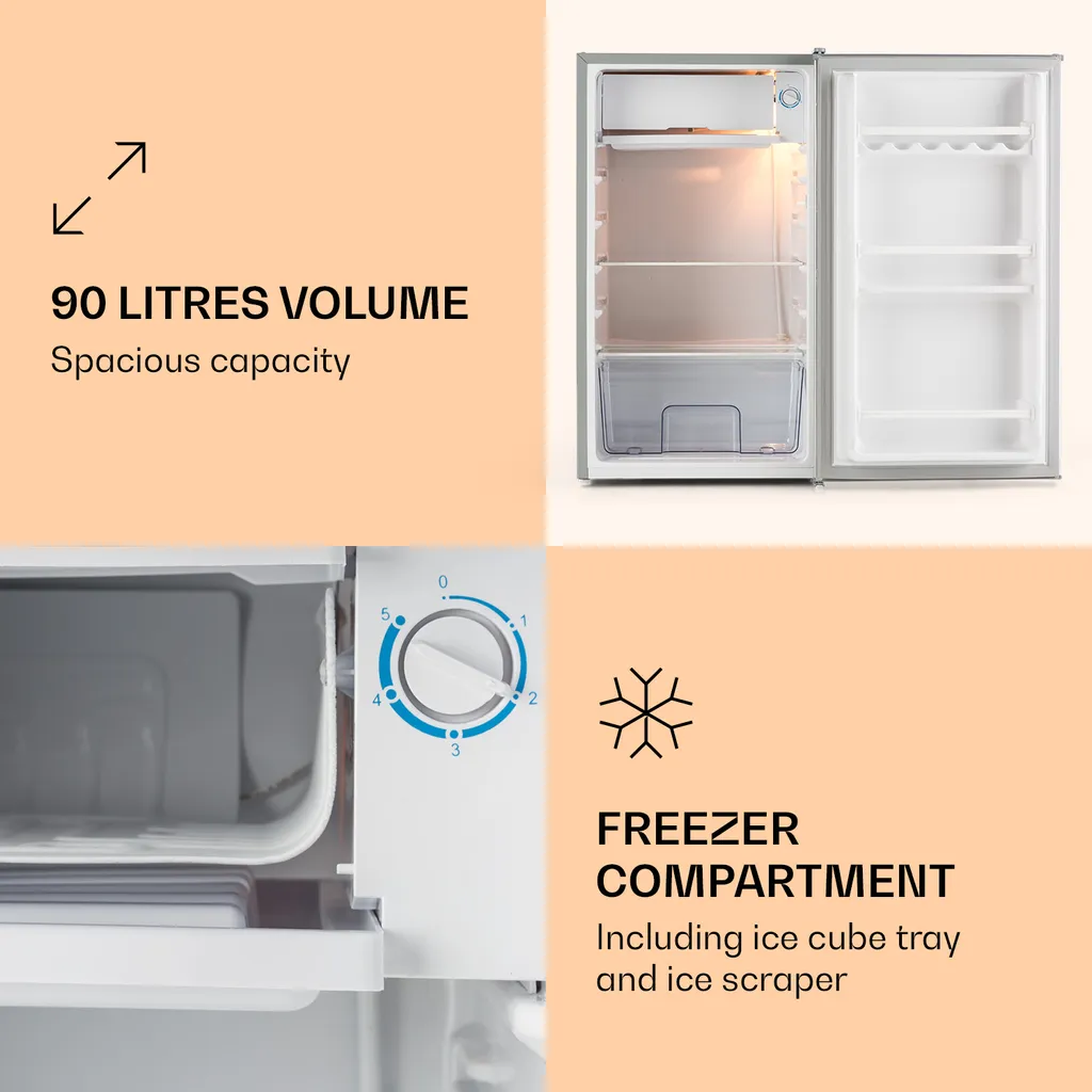 Alleinversorger Kühlschrank 91 Liter 2 Ebenen 5-Stufen-Thermostat Eisfach 5 Alleinversorger Kühlschrank 91 Liter 2 Ebenen 5-Stufen-Thermostat Eisfach – Bild 3