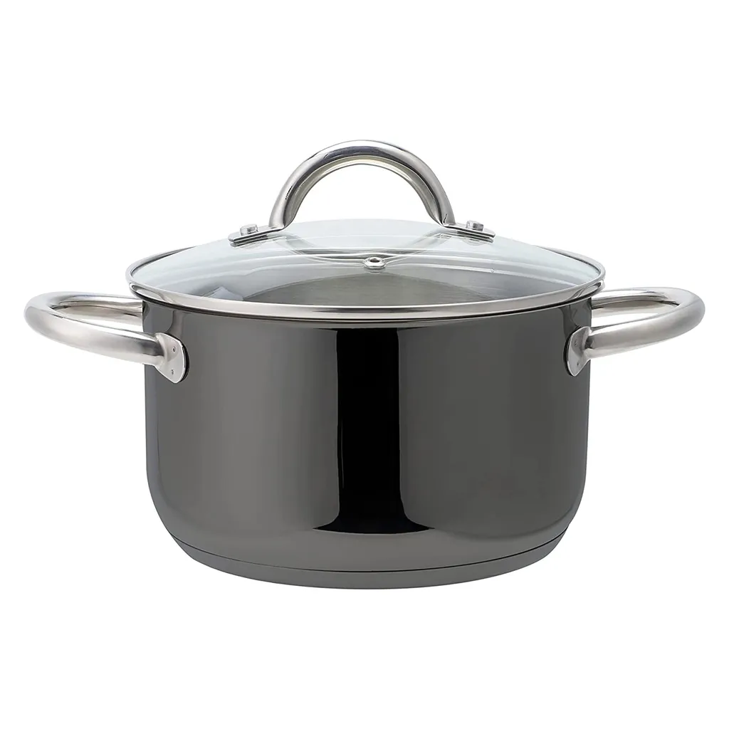 ECHTWERK Kochtopf-Set 8tlg Aus Edelstahl, , Farbe:Schwarz 7 ECHTWERK Kochtopf-Set 8tlg Aus Edelstahl, , Farbe:Schwarz – Bild 5