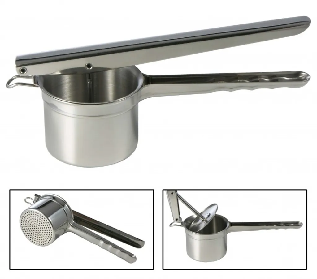 EDELSTAHL Kartoffelpresse Presse Gemüsepresse Für Spätzle Pasta Spaghetti-Eis 7 EDELSTAHL Kartoffelpresse Presse Gemüsepresse Für Spätzle Pasta Spaghetti-Eis – Bild 5