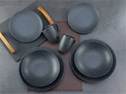 CreaTable, 20539, Serie Schiefer Black , Geschirrset, Kombiservice 16 Teilig -Kaufland Verkäufe aac641ba0d61c6fec8f6810dd349a534