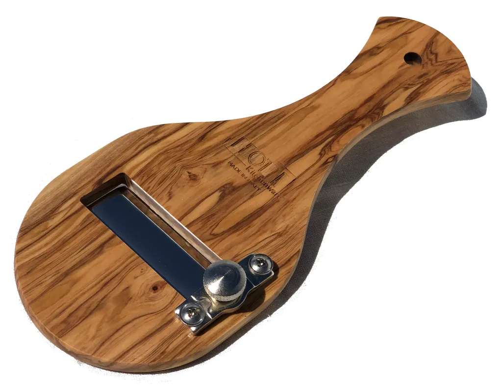 HOT! Kitchenware Trüffelhobel Aus Olivenholz, Glatte Klinge, Italy - Tartufo, Gourmet- Und Parmesanhobel 3 HOT! Kitchenware Trüffelhobel Aus Olivenholz, Glatte Klinge, Italy - Tartufo, Gourmet- Und Parmesanhobel