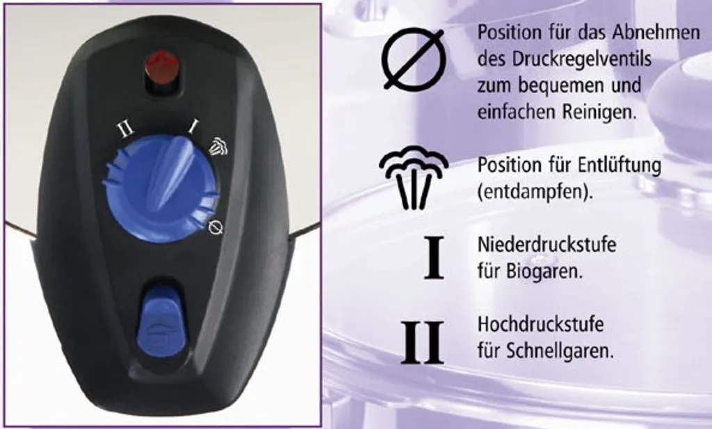 GSW Schnellkochtopf-Set „Biostar“, Edelstahl, 6-teilig 6 GSW Schnellkochtopf-Set „Biostar“, Edelstahl, 6-teilig – Bild 4