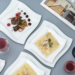 MALACASA, Serie Amparo, Porzellan Tafelservice 24 Tlg. Kombiservice 12 Speiseteller Und 12 Suppenteller Für 12 Personen -Kaufland Verkäufe abd3e44a615a9306e4ed306eb6b46359