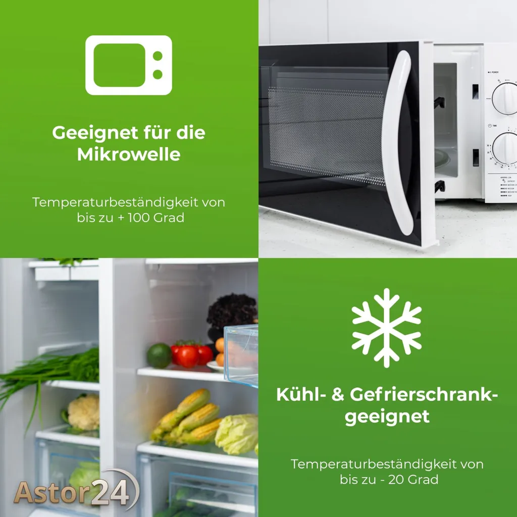 2 X Mikrowellenteller Mit Deckel Menüteller 3 Fach Teilung Mikrowellengeschirr 8 2 X Mikrowellenteller Mit Deckel Menüteller 3 Fach Teilung Mikrowellengeschirr – Bild 6