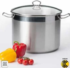 Krüger Maxi Topf Mit Glasdeckel Aus Edelstahl Fassung 20L 33cm 15 Krüger Maxi Topf Mit Glasdeckel Aus Edelstahl Fassung 20L 33cm -Kaufland Verkäufe aca009eb858f342efecae014b6a6ed22