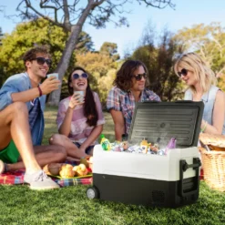 Merax Elektrisch Kühlbox Mit Kompressor 31.5L Schwarz, Mini Kühlschrank Tragbar Kühlleistung Bis -20° C, Gefrierbox 12/24 V Und 230 V Für Büro, Auto, Camping, Garten -Kaufland Verkäufe ace5ed59d9b3939649ae29e38579189c