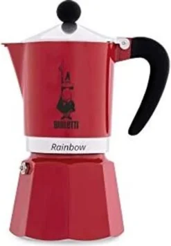 Bialetti Rainbow, Italienische Espresso-Kaffeemaschine, Aluminium, 3 Tassen, Rot 25 Bialetti Rainbow, Italienische Espresso-Kaffeemaschine, Aluminium, 3 Tassen, Rot -Kaufland Verkäufe ad0562b2233c3350ed971b39958ffcec