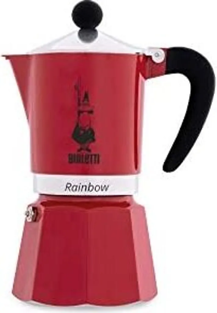 Bialetti Rainbow, Italienische Espresso-Kaffeemaschine, Aluminium, 3 Tassen, Rot 12 Bialetti Rainbow, Italienische Espresso-Kaffeemaschine, Aluminium, 3 Tassen, Rot – Bild 10