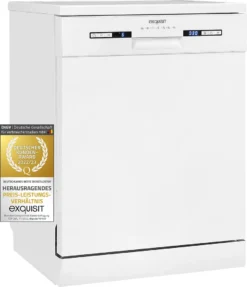 Exquisit Geschirrspüler GSP9313-030E Weiss | 13 Maßgedecke | Weiß