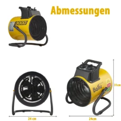Ballu Elektro-Heizlüfter PE2-3 / 3000Watt Elektroheizer Elektroheizung -Kaufland Verkäufe add69340235c6ee7e38390d930bb8433