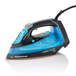 Morphy Richards 303210, Dampfbügeleisen, 3 M, 200 G/min, Schwarz, Blau, 40 G/min, 0,38 L
