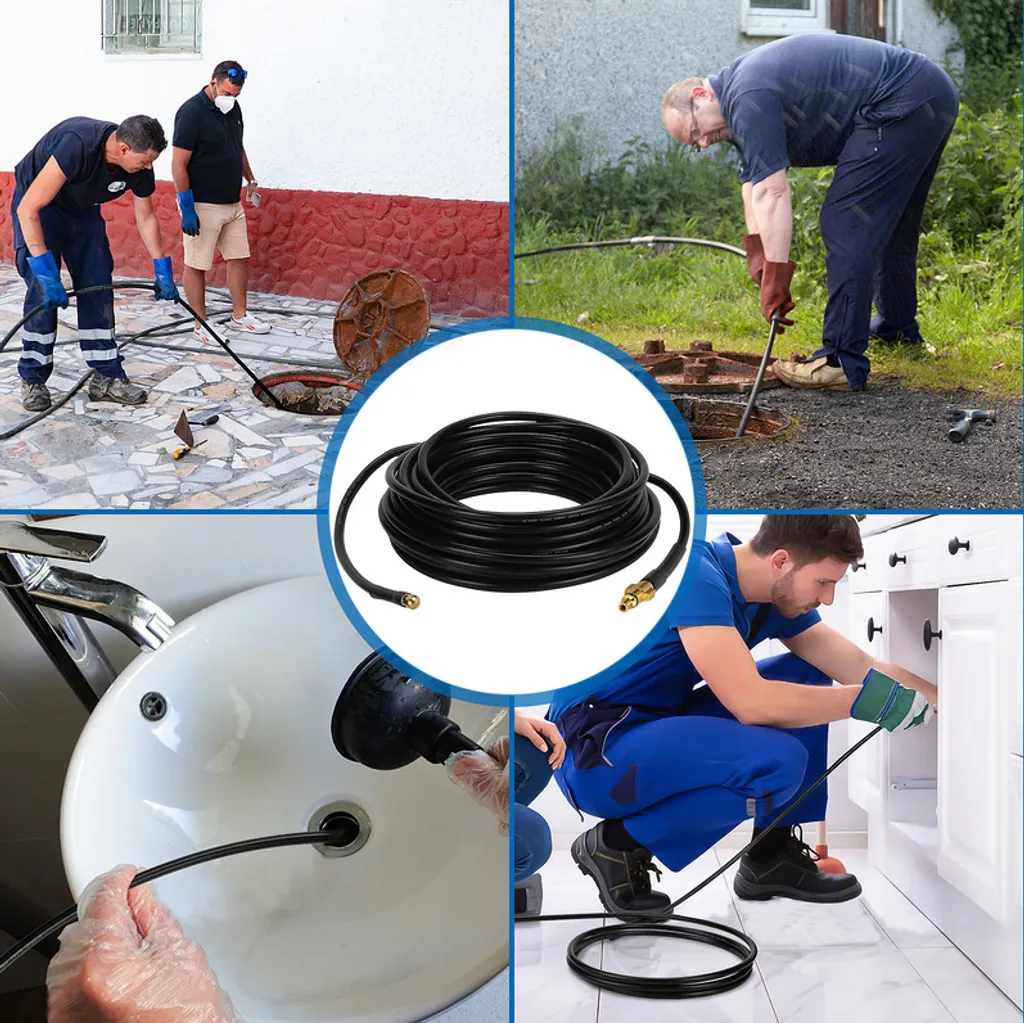 Wolketon 20m Rohrreinigungsschlauch Rohrreiniger Set Für Kärcher Kränzle K2 - K7 Hochdruckreiniger 9 Wolketon 20m Rohrreinigungsschlauch Rohrreiniger Set Für Kärcher Kränzle K2 - K7 Hochdruckreiniger – Bild 7