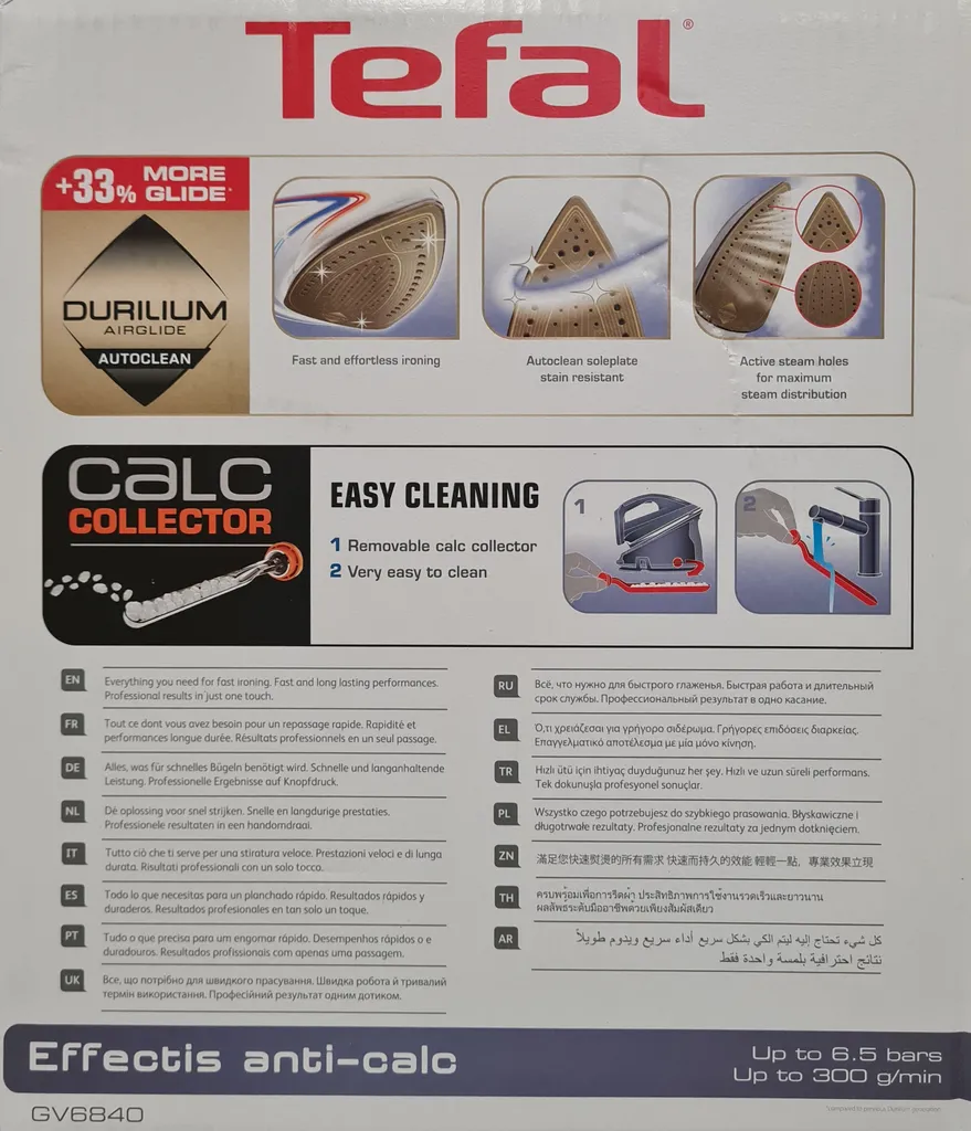 Tefal Dampfgenerator GV6840 2200 W Bügeleisen Dampfbügelstation Dampfeisen 9 Tefal Dampfgenerator GV6840 2200 W Bügeleisen Dampfbügelstation Dampfeisen – Bild 7