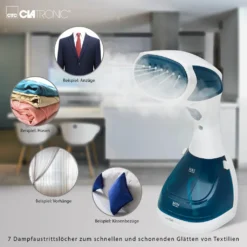 Clatronic Dampfbürste DB 3717 Weiß/blau, 200 Ml Wassertank -Kaufland Verkäufe afaa62c242413f09b4dd21fa933e5ae3