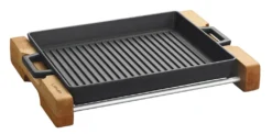 Grill-/Servierpfanne 32x26cm Mit Holzgestell Gusseisen Emailliert LAVA -Kaufland Verkäufe b0101260b40c1e5861b57f28757ce983