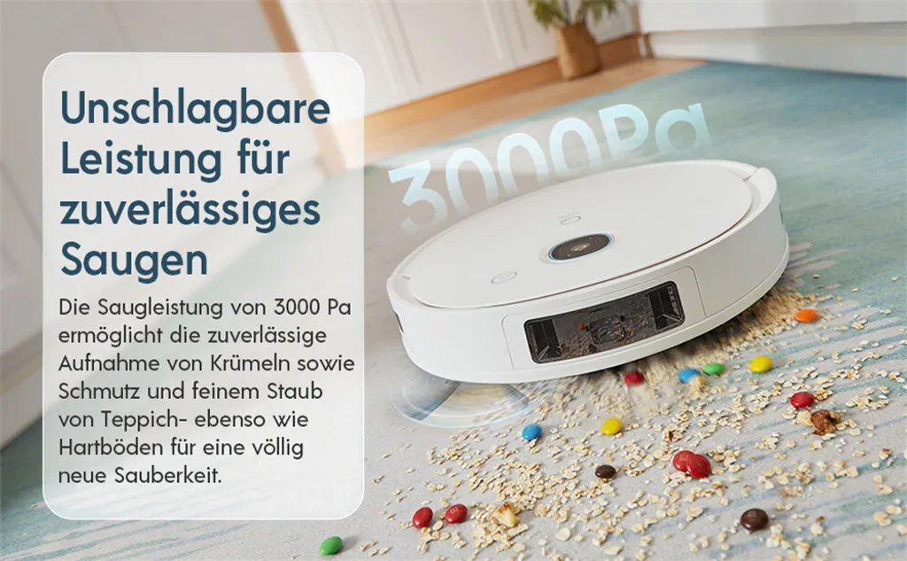 Yeedi Vac 2 Pro Staubsauger Saugroboter Wischfunktion 3000Pa 5200mAh 240min Kehrroboter 5 Yeedi Vac 2 Pro Staubsauger Saugroboter Wischfunktion 3000Pa 5200mAh 240min Kehrroboter – Bild 3