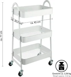 ONVAYA® Servierwagen Silvio | Beistellwagen | Weiß | 30,5 X 45 X 77 Cm | 3 Fächer | Multifunktionswagen | Transportwagen | Allzweckwagen | Küchentrolley | Nischenregal 11 ONVAYA® Servierwagen Silvio | Beistellwagen | Weiß | 30,5 X 45 X 77 Cm | 3 Fächer | Multifunktionswagen | Transportwagen | Allzweckwagen | Küchentrolley | Nischenregal -Kaufland Verkäufe b10eec33b3a4899a728a0b3ed3577354