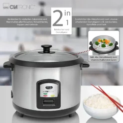 Clatronic Reis-Kocher Multi-Kocher Dampf-Garer 700 W + Löffel RK 3567 -Kaufland Verkäufe b15c3de40dc2bf498574d90f5909f4ef