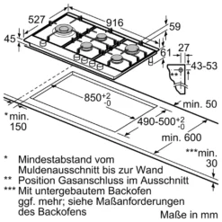 Bosch Gas-Kochfeld PPS9A6B90 - Autark, 90 Cm, 5 Flammen -Kaufland Verkäufe b1d7ba3e90cb0314c73484b876be1ea1