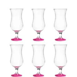 Platinux Cocktailgläser Set 6 Stück 420ml Longdrinkgläser Bargläser Hurricane Groß (Pink) -Kaufland Verkäufe b288c0ab5c92f32ec271024135243365