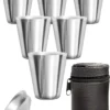 Outdoor Saxx® - 8-Teiliges Edelstahl-Becher Set, 6 Unzerbrechliche Schnaps-Becher, Schnaps-Gläser Aus Metall, Metall-Becher Mit Einfüll-Trichter Und Leder-Tasche, Ideales Flachmann-Zubehör 1 Outdoor Saxx® - 8-Teiliges Edelstahl-Becher Set, 6 Unzerbrechliche Schnaps-Becher, Schnaps-Gläser Aus Metall, Metall-Becher Mit Einfüll-Trichter Und Leder-Tasche, Ideales Flachmann-Zubehör -Kaufland Verkäufe b2d84dd5e63c87163d09d2e35709c332