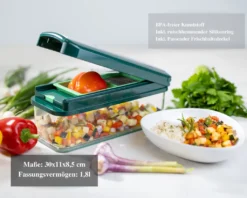 Genius Nicer Dicer Exclusive Gemüseschneider 15tlg Mit 6 Einsätzen + Rezeptheft; A34286 11 Genius Nicer Dicer Exclusive Gemüseschneider 15tlg Mit 6 Einsätzen + Rezeptheft; A34286 -Kaufland Verkäufe b2eade4fe44ec11bbf2522fae5deb21f